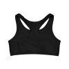 Women's Seamless Sports Bra (Black) - Image 2
